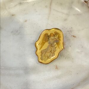 Angel Pin with Gold Accents